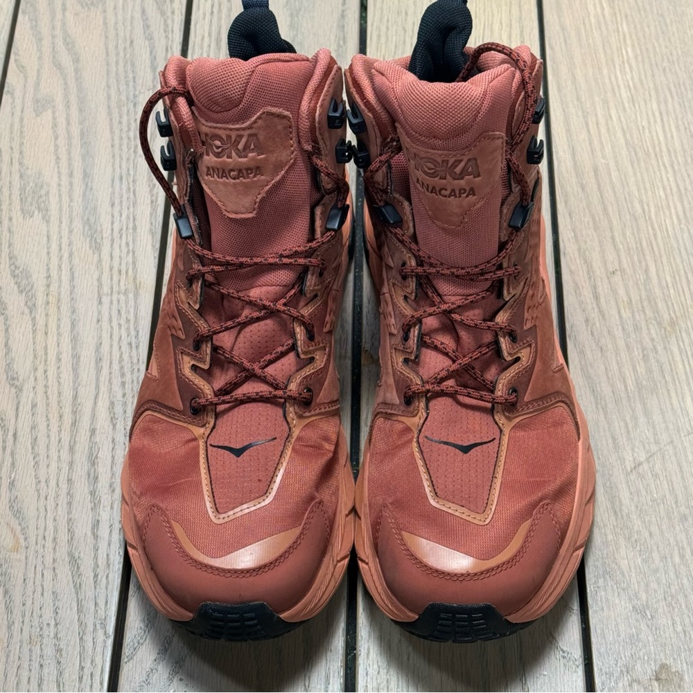 Hoka One Anacapa Mid GTX GORETEX Baked Clay Sun Baked Hiking Boot Men sz 9.5 - Picture 2 of 11